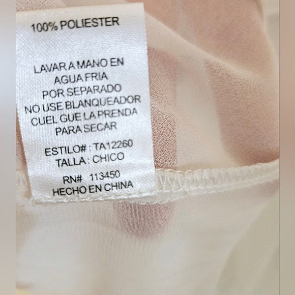 Lulumari Sheer tank top blouse with gold metal skull detail - Picture 15 of 15